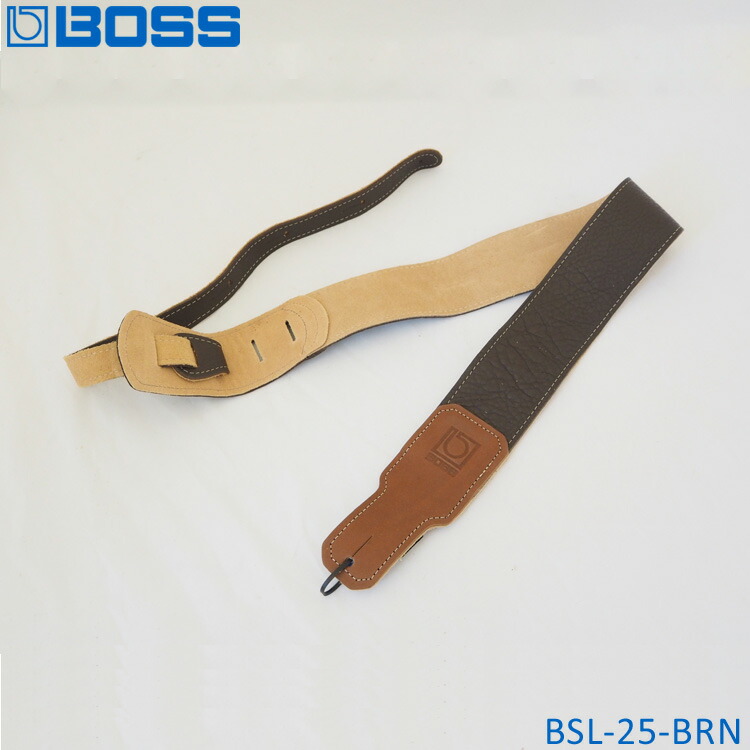 BOSS ギターストラップ BSL-25-BRN ボス レザーストラップ【メール便送料無料】