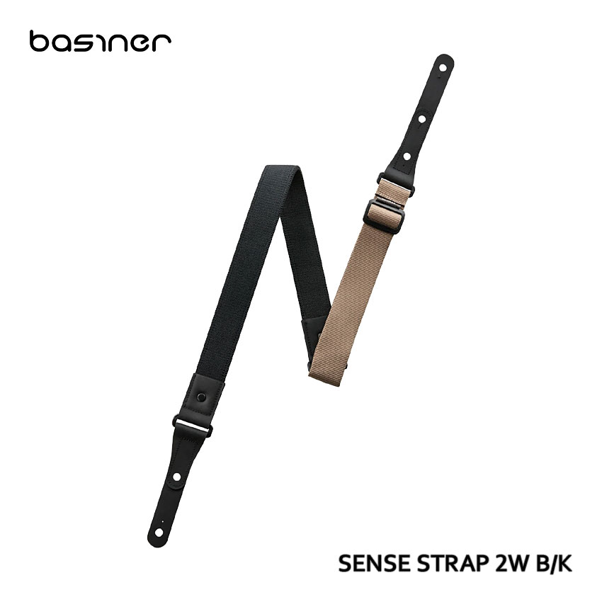 basiner ギターストラップ SENSE STRAP 2W B/K ベイシナー
