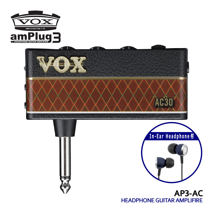 VOX ヘッドホンアンプ amPlug3 AC30 イヤホンセット アンプラグ AP3-AC 6,776円