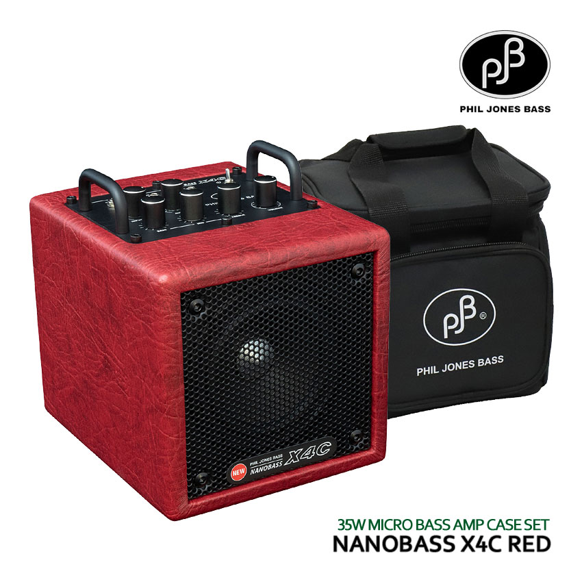 楽天市場】PHIL JONES BASS ベースアンプ NANOBASS X4C RED ナノベース