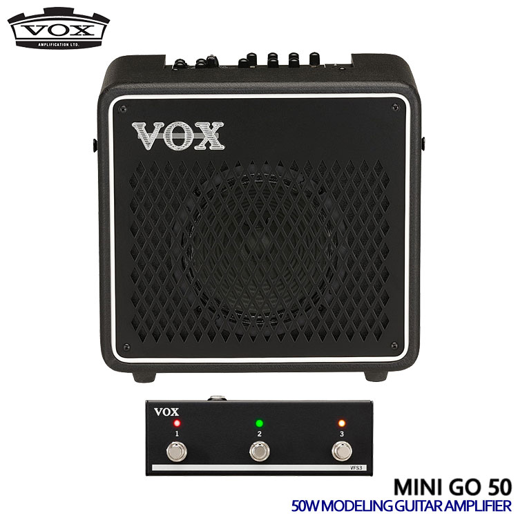 VOX MINI GO 50 VMG-50 ポータブルアンプ 楽天市場】VOX VMG-50 MINI GO 50 小型ギターアンプ コンボ