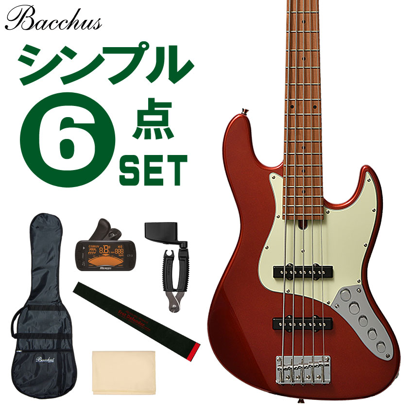 楽天市場】【送料無料】Bacchus 5弦ベース ミニアンプ15点セット WJB5