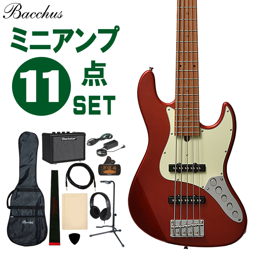 【楽天市場】【送料無料】Bacchus 5弦ベース6点セット WJB5-630