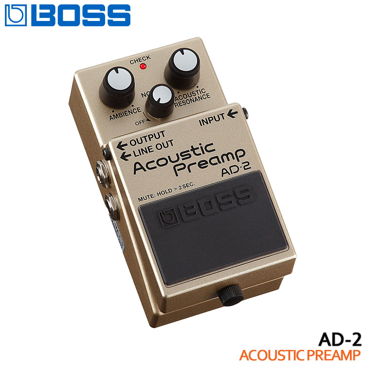 BOSS AD-10 アコースティックプリアンプ/エレアコ用エフェクター BOSS AD-10 アコースティックギター専用 プリアンプ ボス AD10