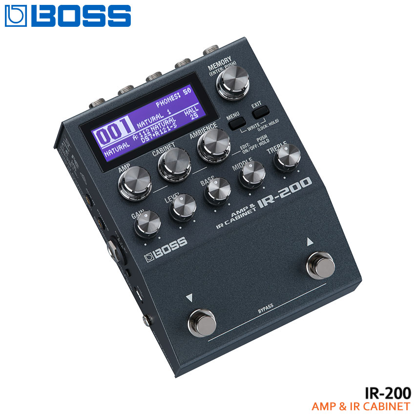 BOSS IR-200 アンプ/キャビネットシミュレーター 楽天市場】BOSS IR-200 AMP&CABINET PROCESSOR新品 アンプ