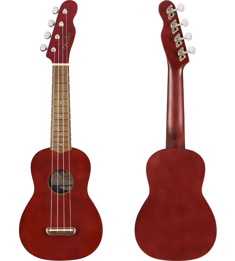 在庫ありますFender ソプラノウクレレ VENICE CHERRY ヴェニス 