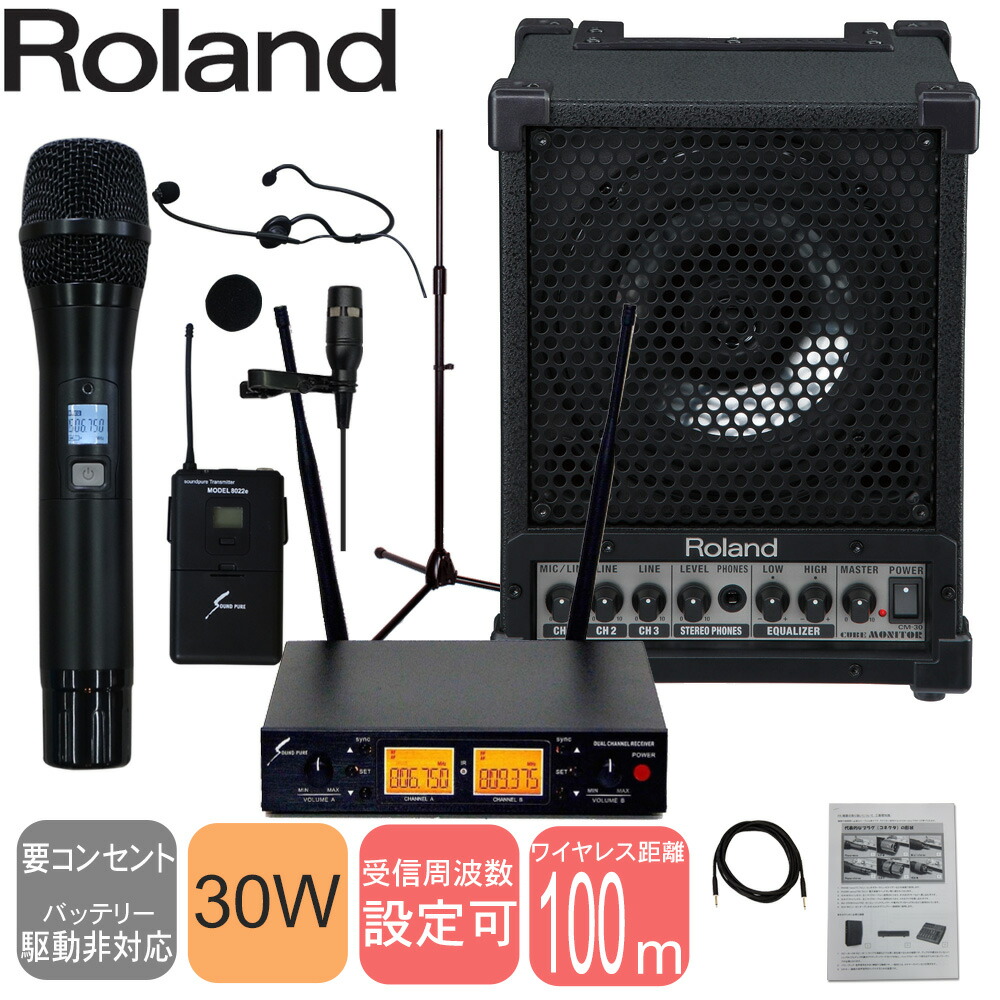 楽天市場】【20W】Roland BA-55 ブラック 新品 Battery Powered