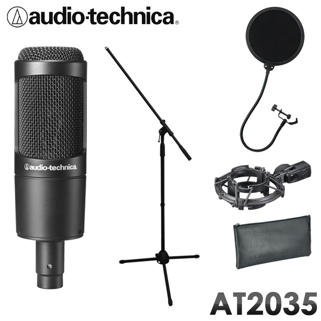 楽天市場】audio-technica AT2035 コンデンサーマイク (ショック 