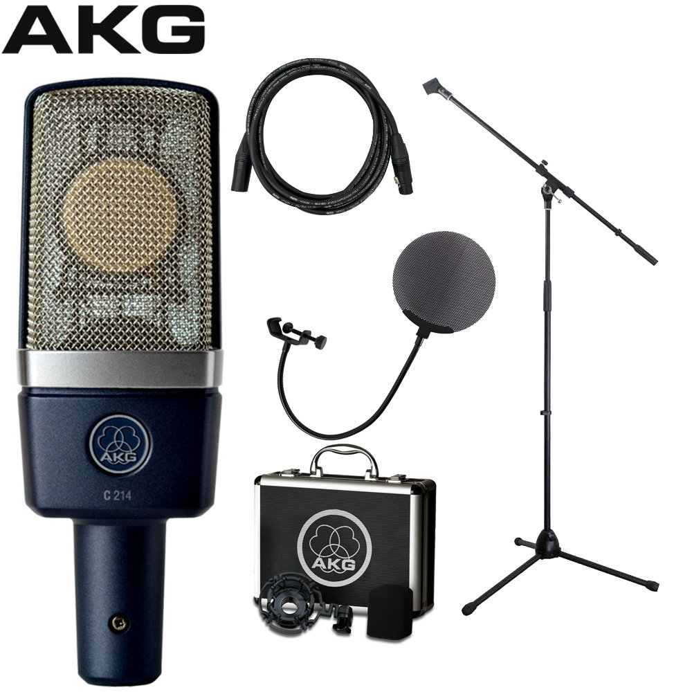 物品 AKG コンデンサーマイク C214 ドイツ KLOTZ マイクケーブル 汎用