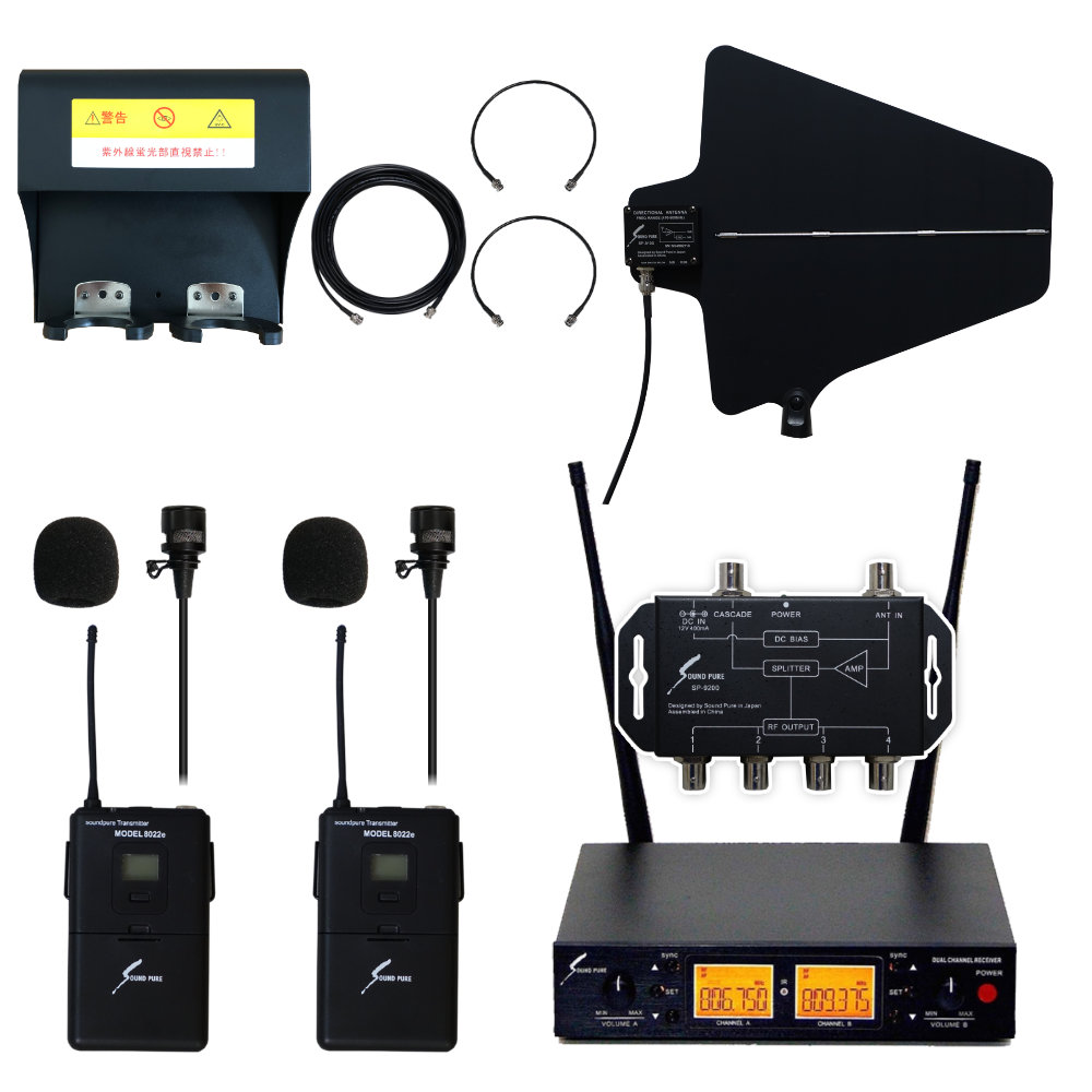 楽天市場】SOUNDPURE 8011II ワイヤレスマイク2本セット 指向性