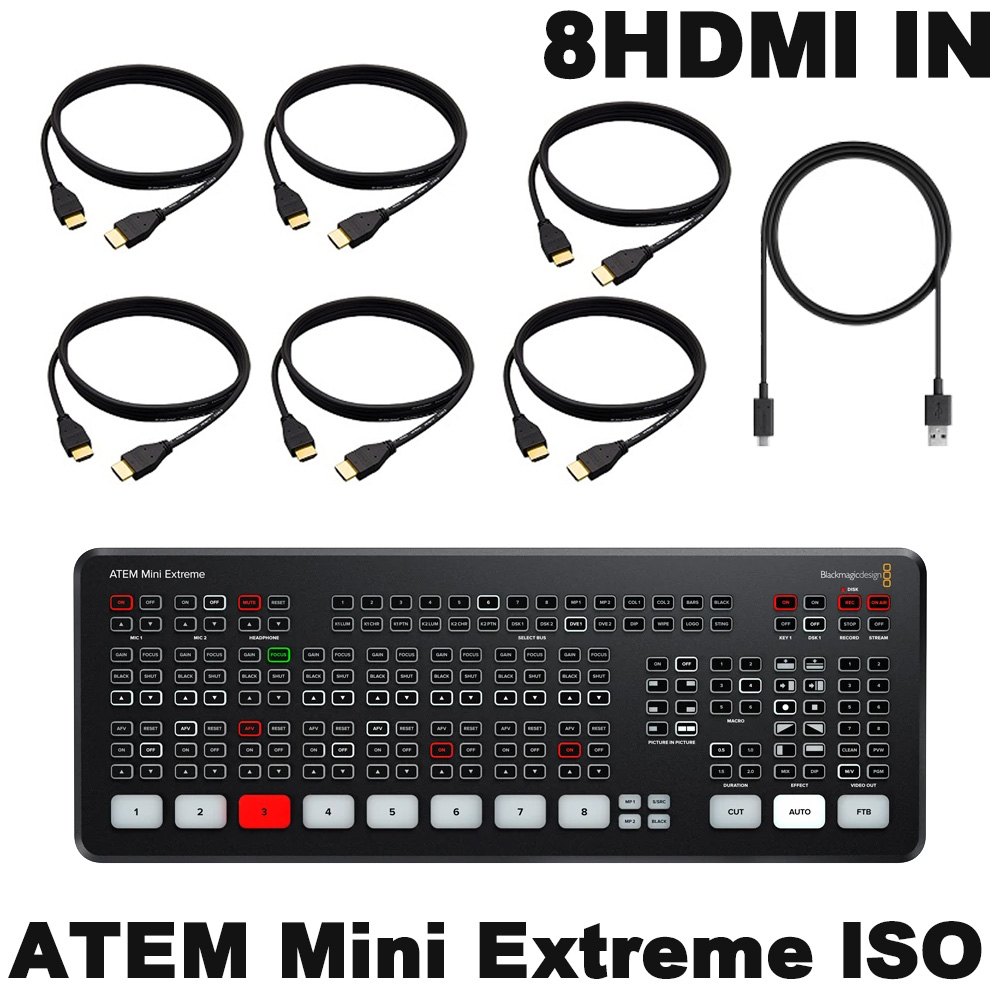 送料無料限定セール中 BlackmagicDesign ATEM Mini EXTREME ISO 3m