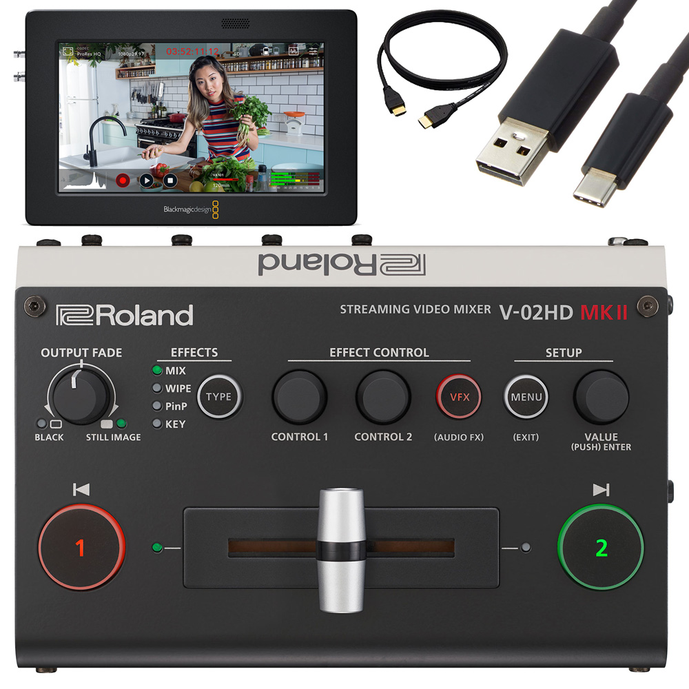 人気の贈り物が Roland V-02HDmk2 BlackmagicDesign VideoAssist5