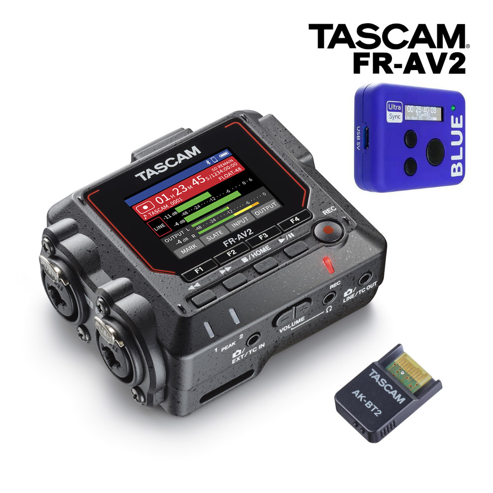 楽天市場】TASCAM FR-AV2 レコーダー本体 + Bluetoothアダプター AK