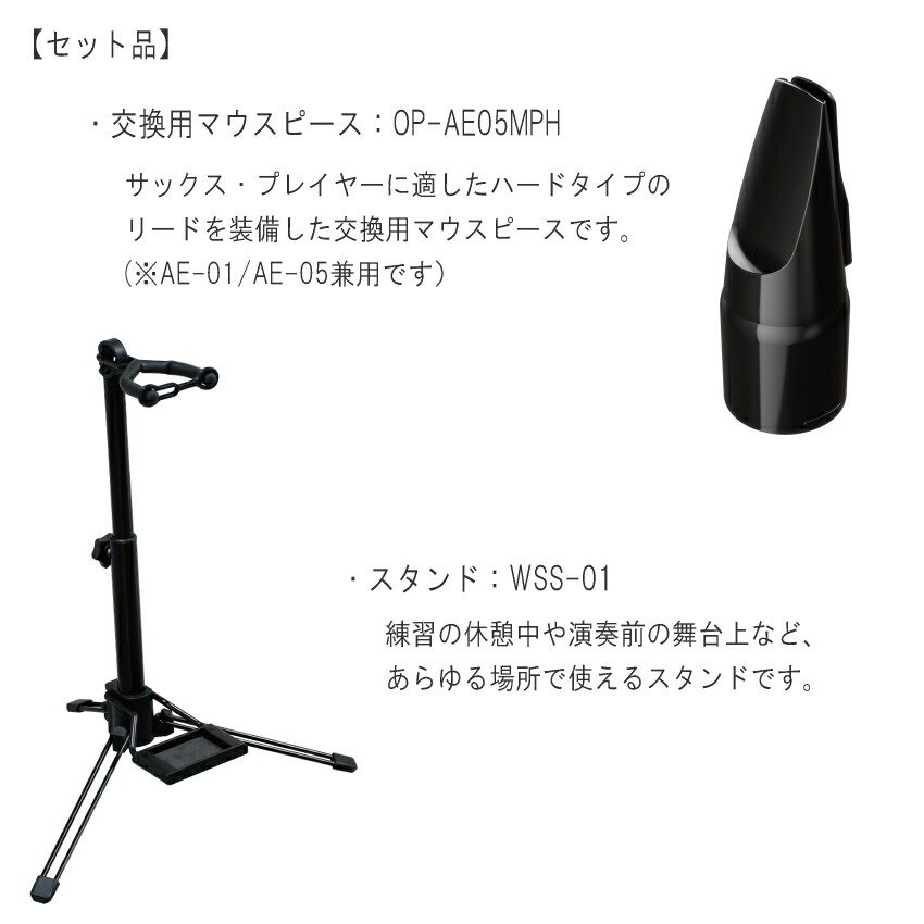 在庫ありroland Aerophone Ae 01 Mini エアロフォンミニ スタンド デジタル管楽器 マウスピース付き 大割引 Mini