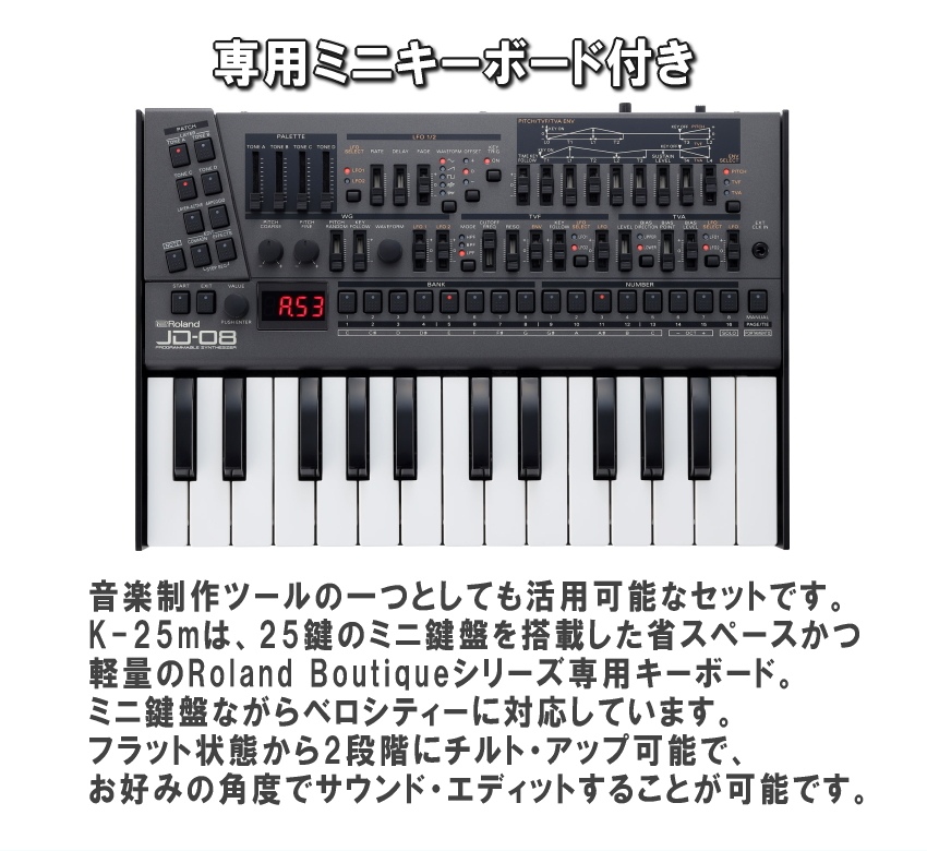 Roland JX-08 シンセサイザー K-25M セット ローランド neuroinstituto