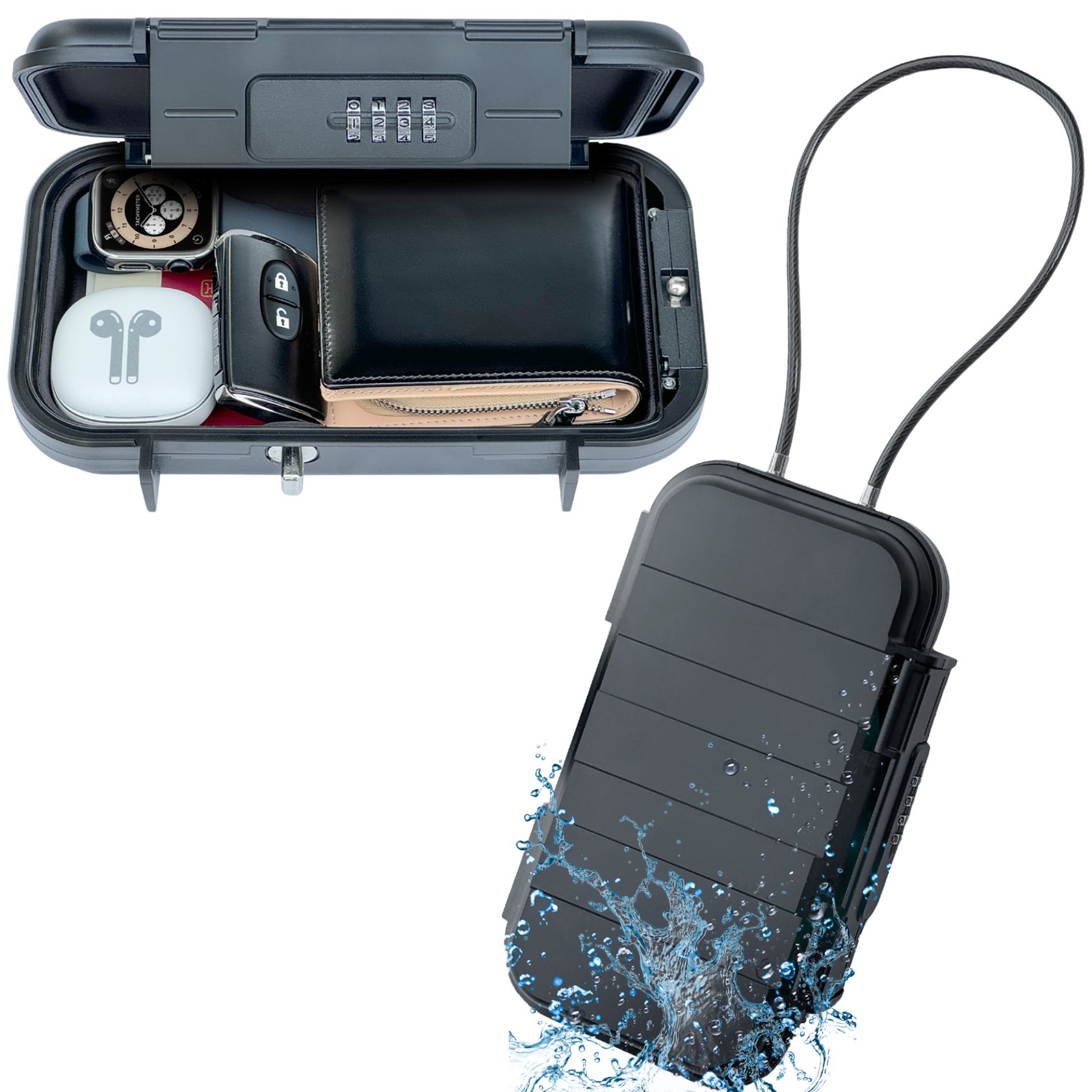 □X745□耐火金庫 ダイヤル式 鍵付き 店舗用品 貴重品入れ