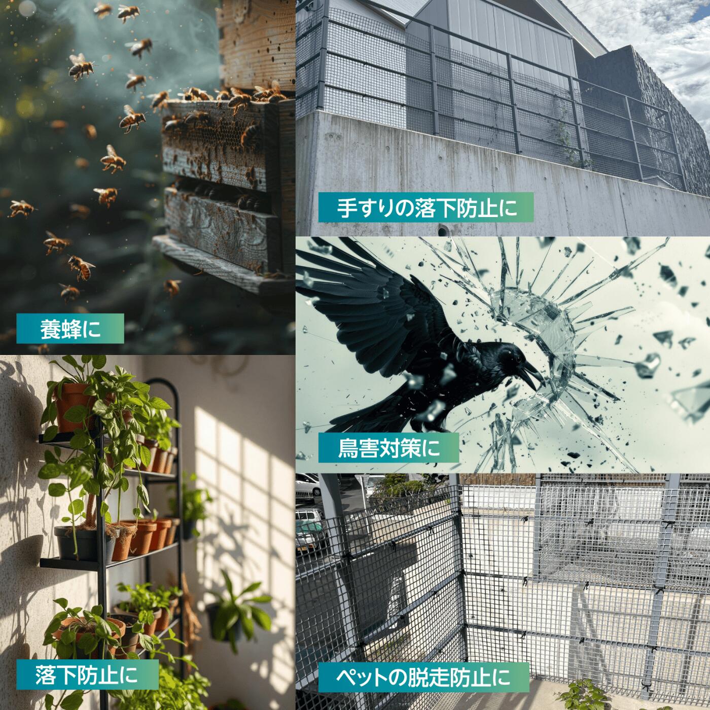 大特価!!】 防鳥 防獣 トリカルネット N-24 黒 2000mm×8m 切り売り 角目 タキロンシーアイ 雨どい 園芸 フェンス 侵入防止  獣害対策 保護 防雪 イルミネーション