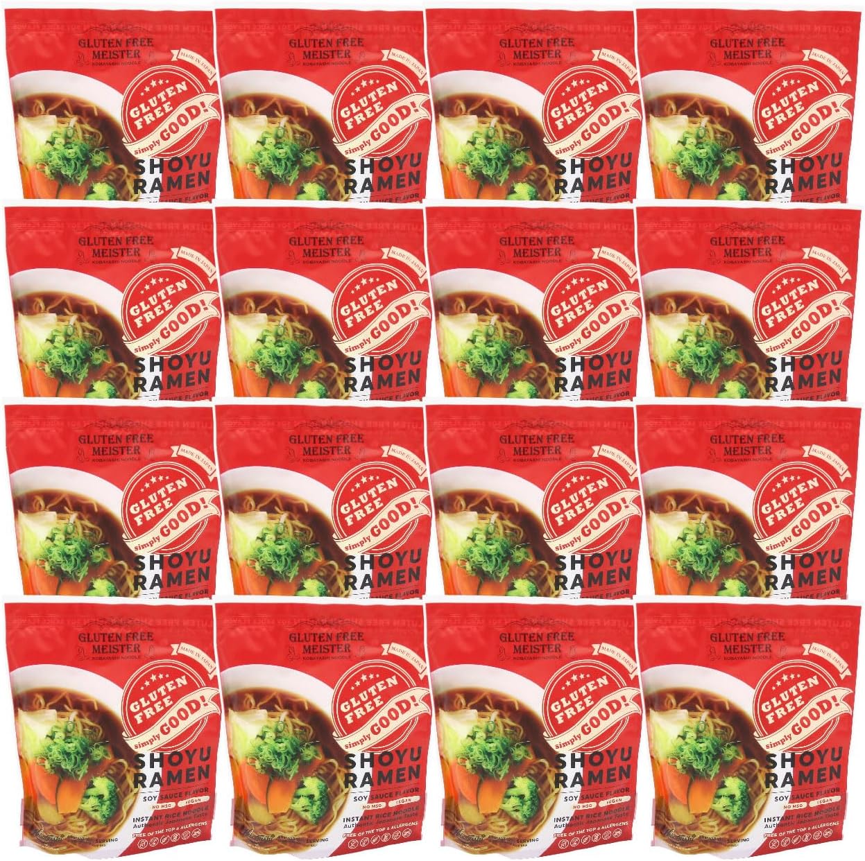 （16食セット）グルテンフリー インスタントしょうゆラーメン(113g)