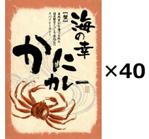 （40個セット）海の幸かにカレー×40個セット（OS）（代引・他社製品と同梱不可）（沖縄・離島への発送は不可） 21,713円