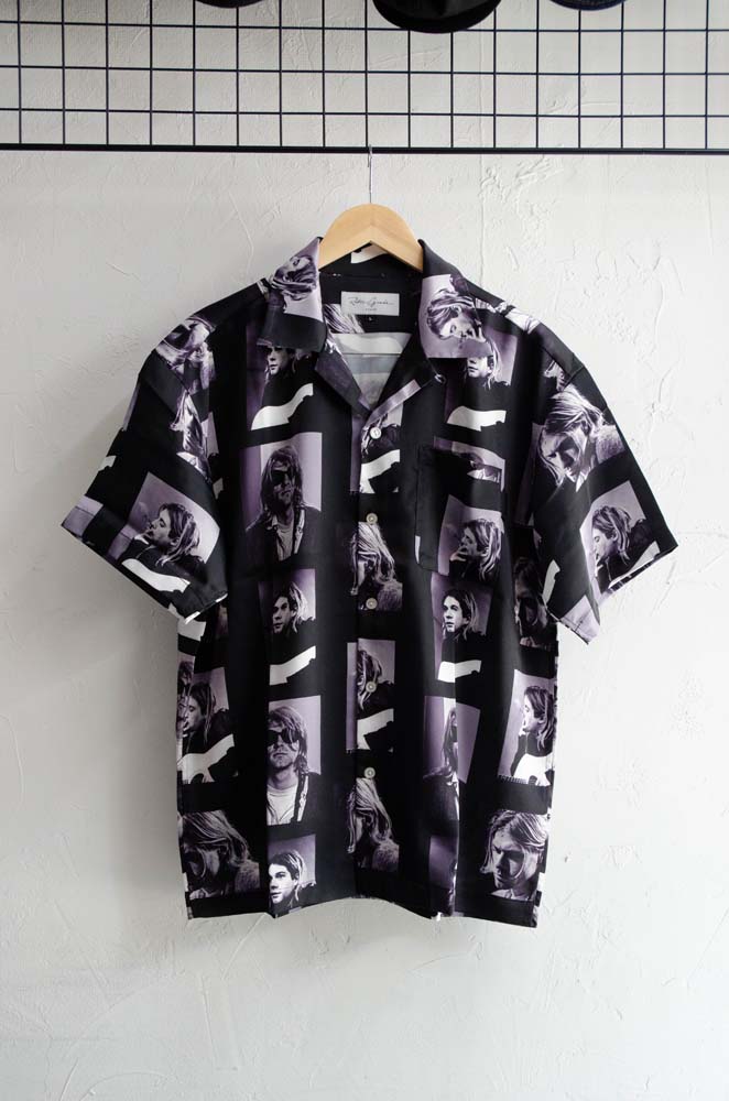 [ Retro Grade ] Kurt Cobain S/S Shirt Black-White