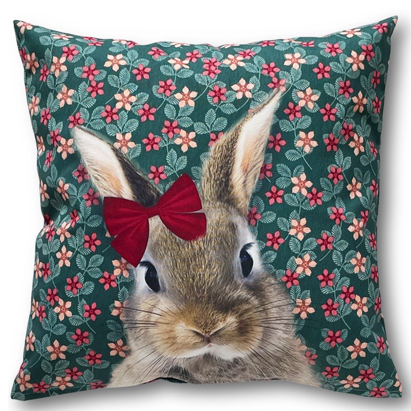 うさぎ型クッション 春色花柄刺繍　アメリカン雑貨 楽天市場】【THE FARMHOUSE】クッション ウサギ型 ラビット
