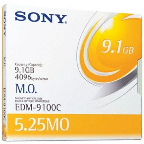 【貨物輸送無料】 SONY 5in MOレコード盤 5枚書き割り 9.1GB EDM-9100C 5.25in 5型 5.25型
