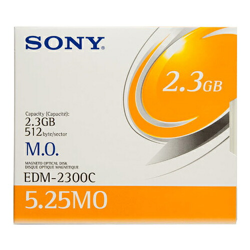【貨物輸送無料】 SONY 5in MOレコード盤 5枚書き割り 2.3GB EDM-2300C 5.25in 5型 5.25型