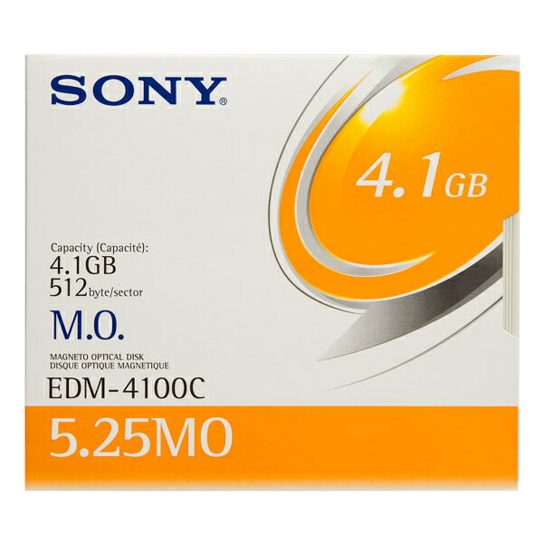 【貨物輸送無料】 SONY 5in MOレコード盤 5枚書き割り 4.1GB EDM-4100C 5.25in 5型 5.25型