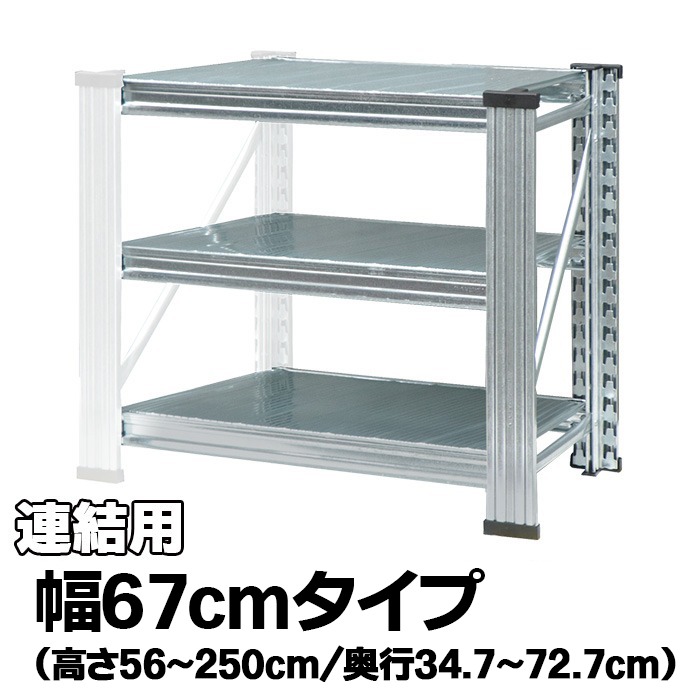 メタルシステム（連結用）【幅67cmシリーズ】UNIRACK