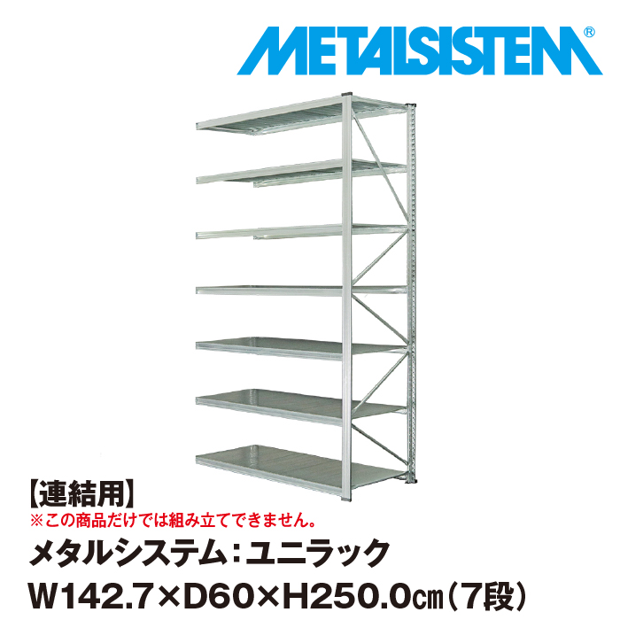 本物 メタルシステム ユニラック セミ 連結用 幅142.7x高さ250.0x奥行60.0