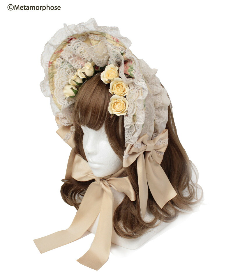 ブランド Lolita Doll 可愛い クララドール Bnt Clara お人形 Metamorphose ヴィンテージ その他 お花 花柄 バラ 公式 カントリー 頭物 ヘアアクセサリー お姫様 お嬢様 ヨーロッパ 宮廷風 予約 メタモルフォーゼ Clara Doll ハーフボンネット ロリータ