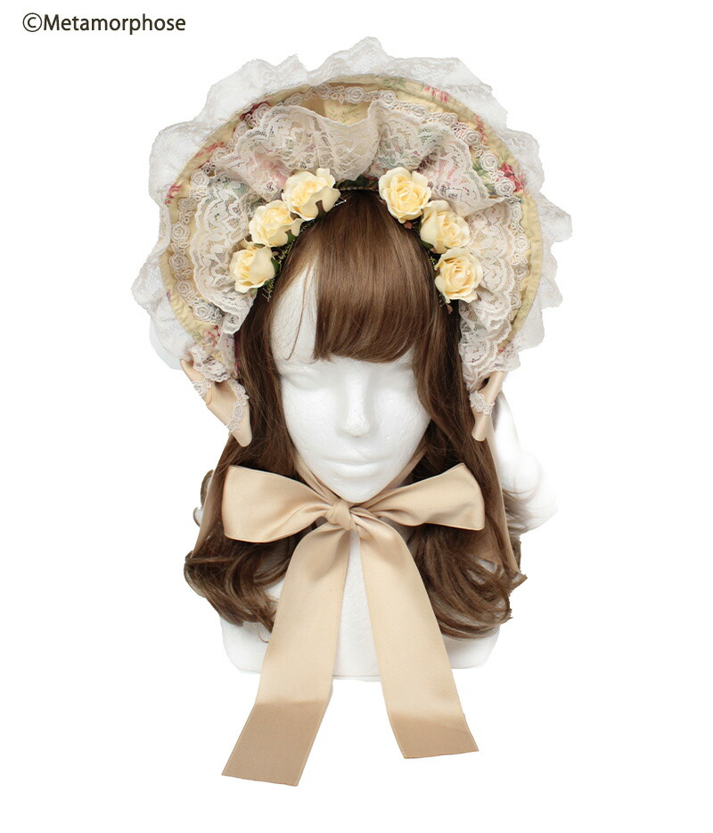 ブランド Lolita Doll 可愛い クララドール Bnt Clara お人形 Metamorphose ヴィンテージ その他 お花 花柄 バラ 公式 カントリー 頭物 ヘアアクセサリー お姫様 お嬢様 ヨーロッパ 宮廷風 予約 メタモルフォーゼ Clara Doll ハーフボンネット ロリータ