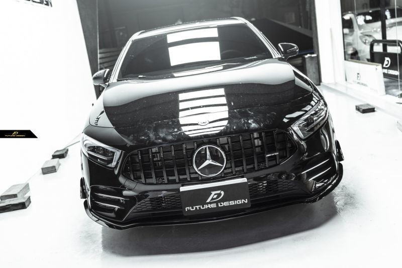 BENZ メルセデス・ベンツ A-Class W177 豪華フルエアロパーツ エディション ED1仕様 前後カナード リアウィング リアディフューザー マフラー付 グリル