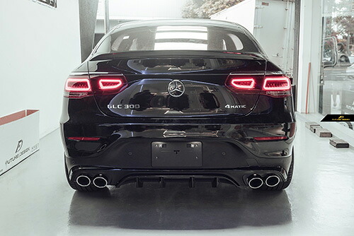 BENZ メルセデス・ベンツ GLC 後期専用 W253 C253 クーペ AMGバンパー用GLC43ルック リアディフューザー パフォーマンス カスタム エアロ