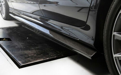 Benz サイドスポイラー Future メルセデス ベンツ Amgバンパー Lci 用サイドステップ 後期車 Design Clsクラス ドライカーボン Meteo 店 Amgバンパー 本物drycarbon W218 用サイドステップ スポイラー
