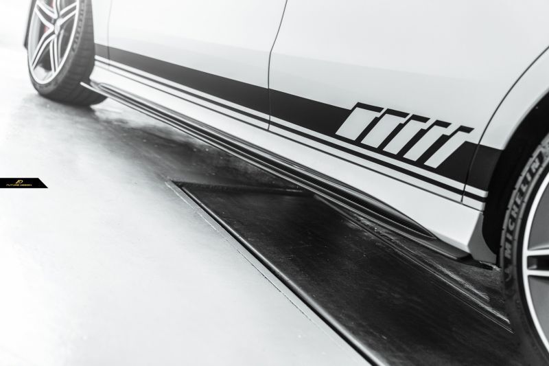 【FUTURE DESIGN】ENZ メルセデス・ベンツ CLA-Class W118 AMG サイドスカート スポイラー 本物DryCarbon ドライカーボン CLA180 CLA200 CLA35 CLA45s|METEO 店