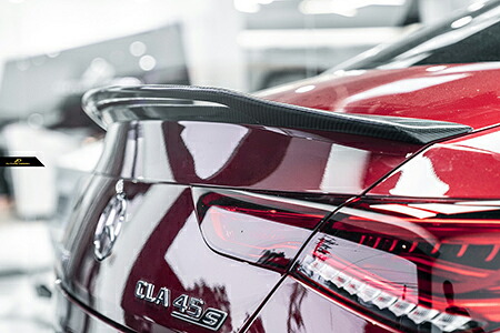 【FUTURE DESIGN】BENZ メルセデス・ベンツ CLA-Class W118 トランク用リアスポイラー 本物DryCarbon ドライカーボン｜METEO　店