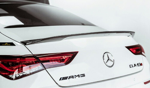 【FUTURE DESIGN】BENZ メルセデス・ベンツ CLA-Class W118 トランク用リアスポイラー 本物DryCarbon ドライカーボン CLA180 CLA200d CLA35 CLA45｜METEO　店