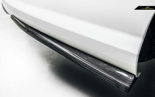 【FUTURE DESIGN】BENZ メルセデス・ベンツ Cクラス C204 後期車 クーペ リアバンパー用カナード スポイラー スプリッター 本物DryCarbon ドライカーボン AMG