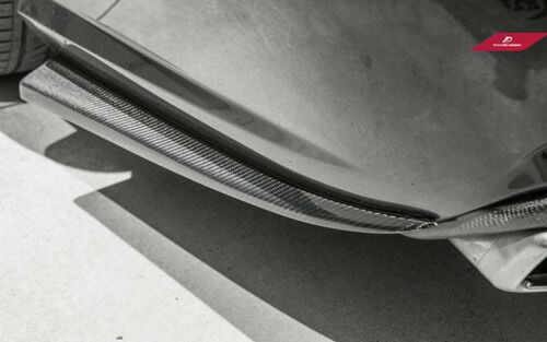 【FUTURE DESIGN】BENZ メルセデスベンツ Eクラス W212 前期車 AMGリアバンパー用 カナード スプリッター 本物DryCarbon ドライカーボン