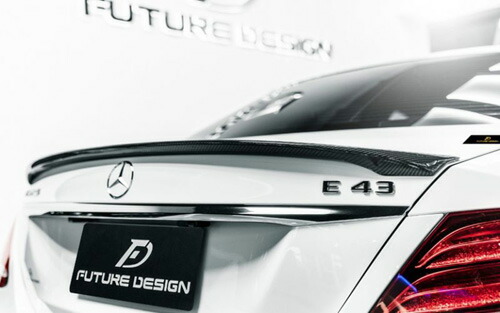【FUTURE DESIGN】BENZ メルセデス・ベンツ Eクラス W213 セダン トランク用リア スポイラー リアウィング 本物DryCarbon ドライカーボン｜METEO　店