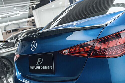 【FUTURE DESIGN】BENZ メルセデス・ベンツ C-Class W206 セダン専用 トランク リアスポイラー 本物Drycarbon ドライカーボン エアロ カスタム 57,600円