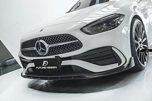 【FUTURE DESIGN】BENZ メルセデス・ベンツ C-Class W206 S206 フロント リップスポイラー 本物Drycarbon ドライカーボン エアロ カスタム V1｜METEO　店 93,500円