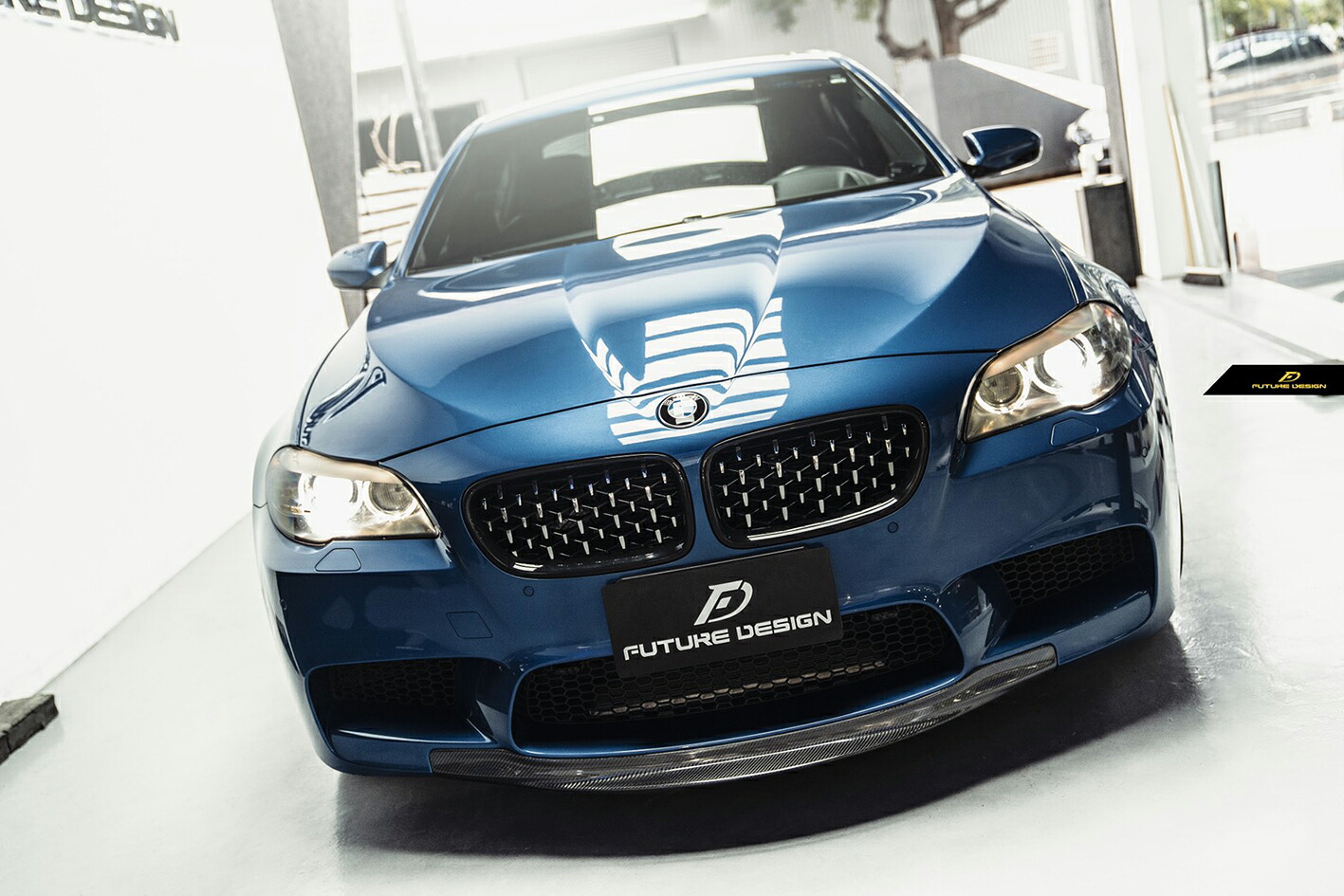 BMW 5シリーズ F10 セダン M5 フロントバンパー用リップスポイラー 本物DryCarbon ドライカーボン カスタム エアロ｜METEO　店 51,000円