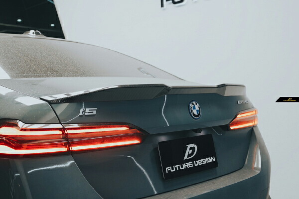 【FUTURE DESIGN 正規品】BMW 5シリーズ G60 i5 トランク用 リアスポイラー 本物DryCarbon ドライカーボン カスタム パフォーマンス エアロ|METEO 店