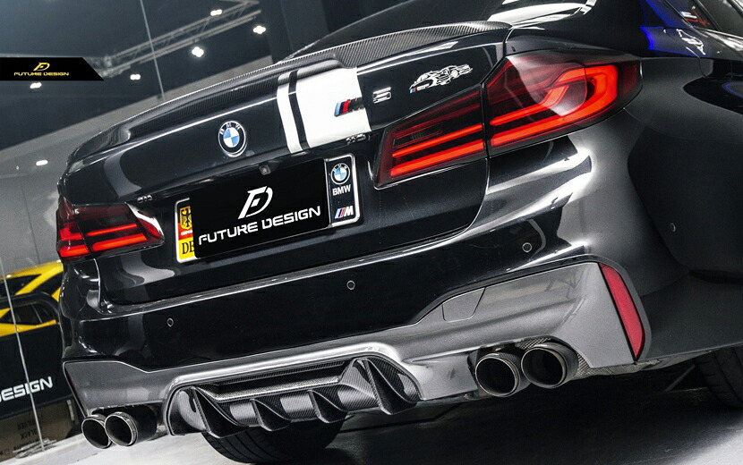 BMW 5シリーズ G30 G31 Mスポーツ用 F90M5ルック DryCarbon ドライカーボン リアバンパー ディフューザー　スポイラー｜METEO　店