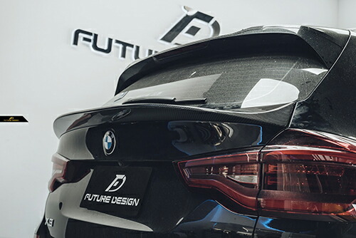 【FUTURE DESIGN】BMW Xシリーズ G01 X3 トランク用 DryCarbon ドライカーボン リアスポイラー トランクスポイラー エアロ カスタム