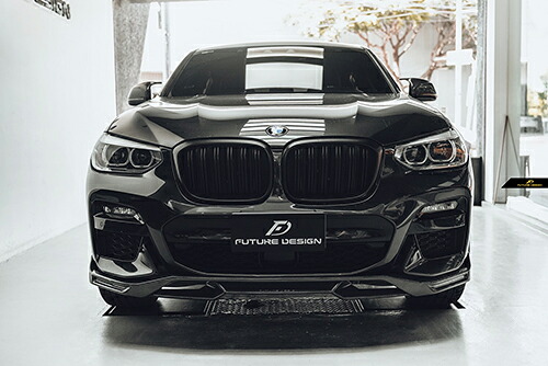 【Future Design 正規品】BMW Xシリーズ X4 G02 Mスポーツ 前期車 専用 フロントバンパー用リップスポイラー 本物DryCarbon ドライカーボン パフォーマンス カスタム エアロ 118,000円