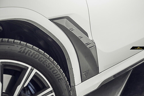 【FUTURE DESIGN】BMW Xシリーズ X6 G06 フロント フェンダー エアインテーク 本物DryCarbon ドライカーボン エアロ カスタム