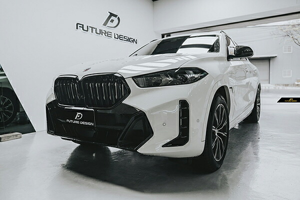 【FUTURE DESIGN】BMW Xシリーズ G06 X6 後期車 フロント用艶ありブラック キドニーグリル センターグリル|METEO 店